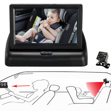 BabyCam 1080P | Siempre en contacto en el camino - Monitor trasero claro para tu pequeño